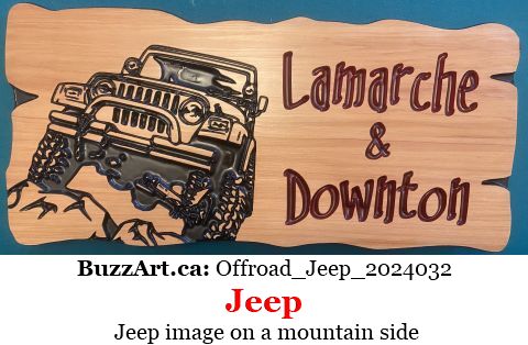 Jeep image on a mountain side